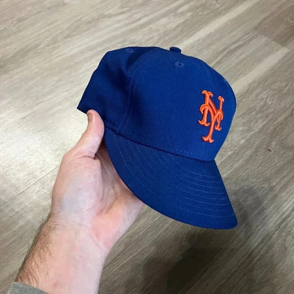 Kith x New Era New York Mets Fitted Size 7 3/8 Color Blue Orange - Picture 3 of 8